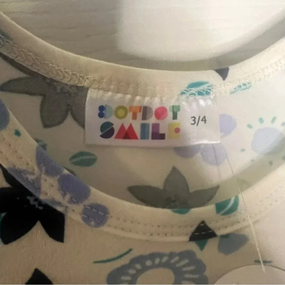 Dot Dot Smile Cap Sleeve Soft Girls Size 3/4